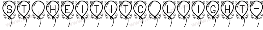 ST HeitiTC lIight字体转换